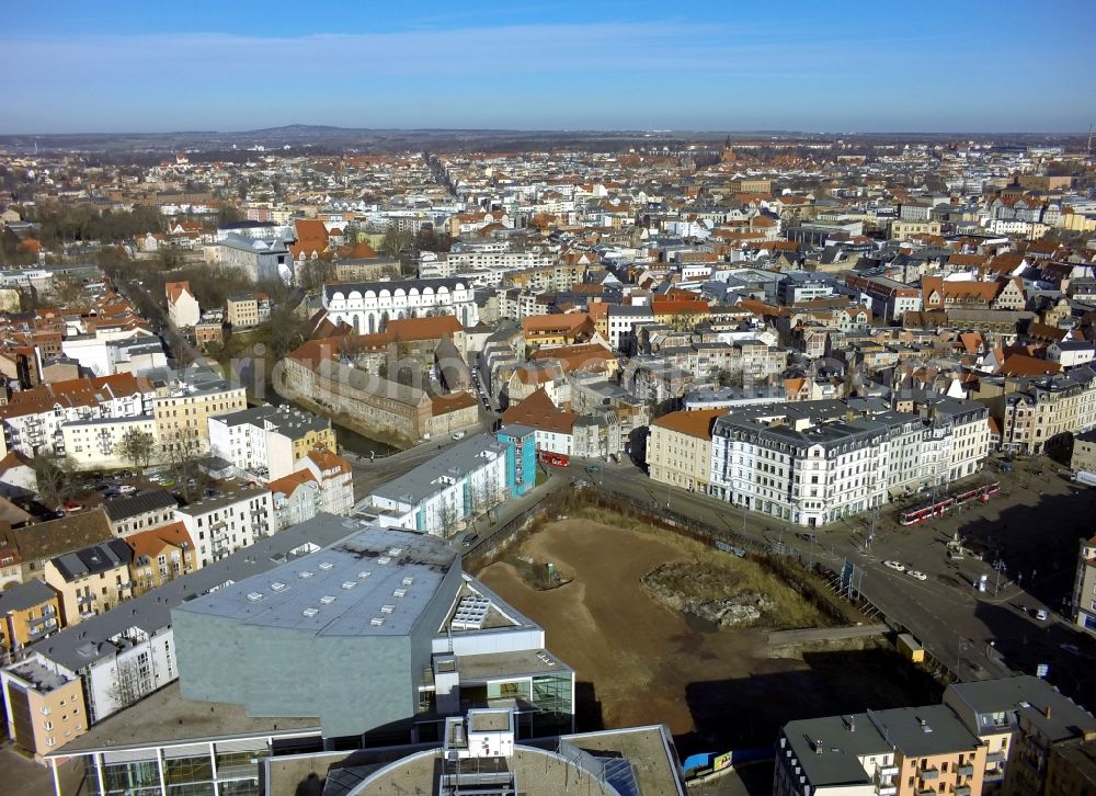 Halle ( Saale ) from above - View of the new construction of the collection office Halle ( Saale ) in the state Saxony-Anhalt