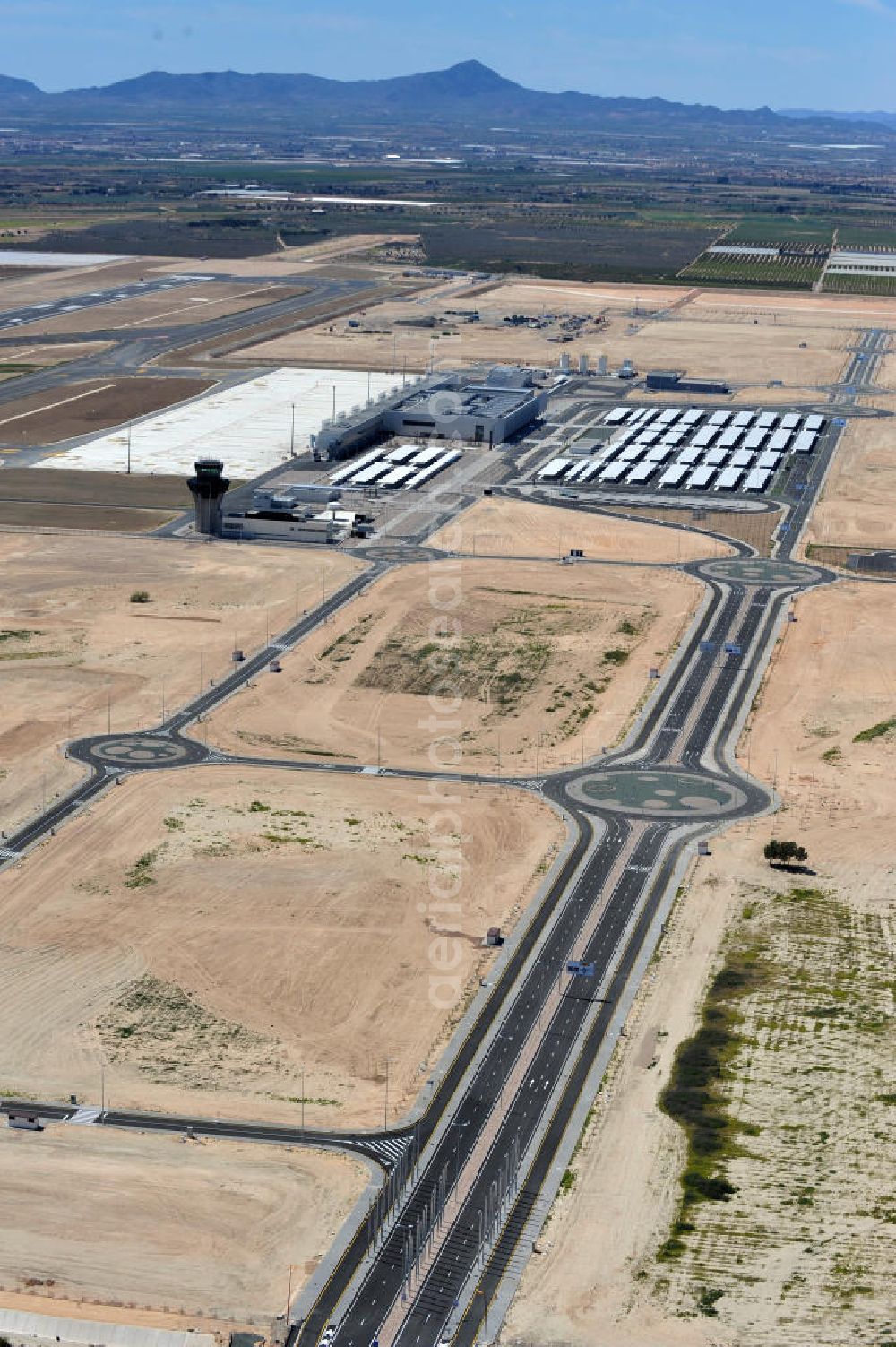 Aerial image MURCIA CORVERA - New Murcia Corvera airport in the region of Murcia in Spain