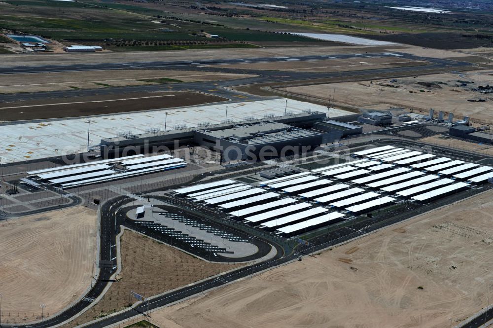 MURCIA CORVERA from the bird's eye view: New Murcia Corvera airport in the region of Murcia in Spain