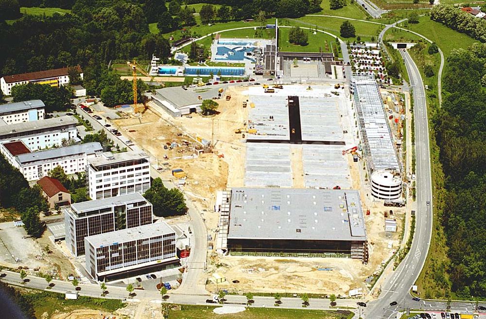 Aerial image Passau/ Bayern - Neubau eines Freizeit- und Erholungszentrums in Passau- Süd.