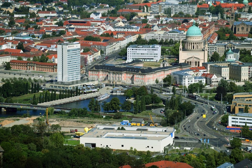 Aerial photograph Potsdam - Site to build a new leisure pool with swimming pool in Potsdam in Brandenburg