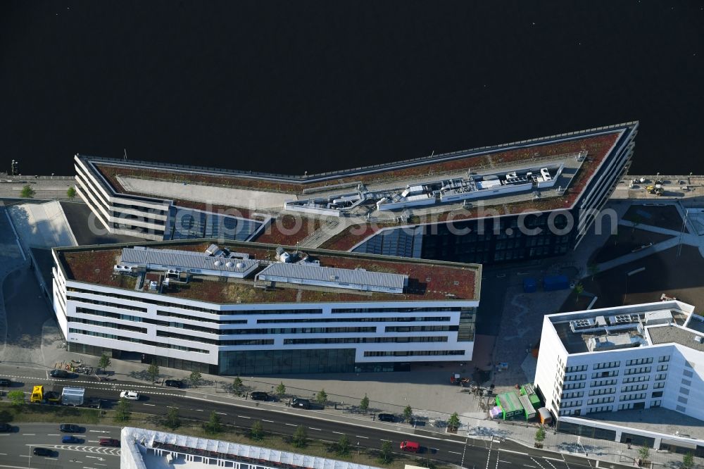 Aerial image Hamburg - View of building lot of the new Hafen city University in Hamburg