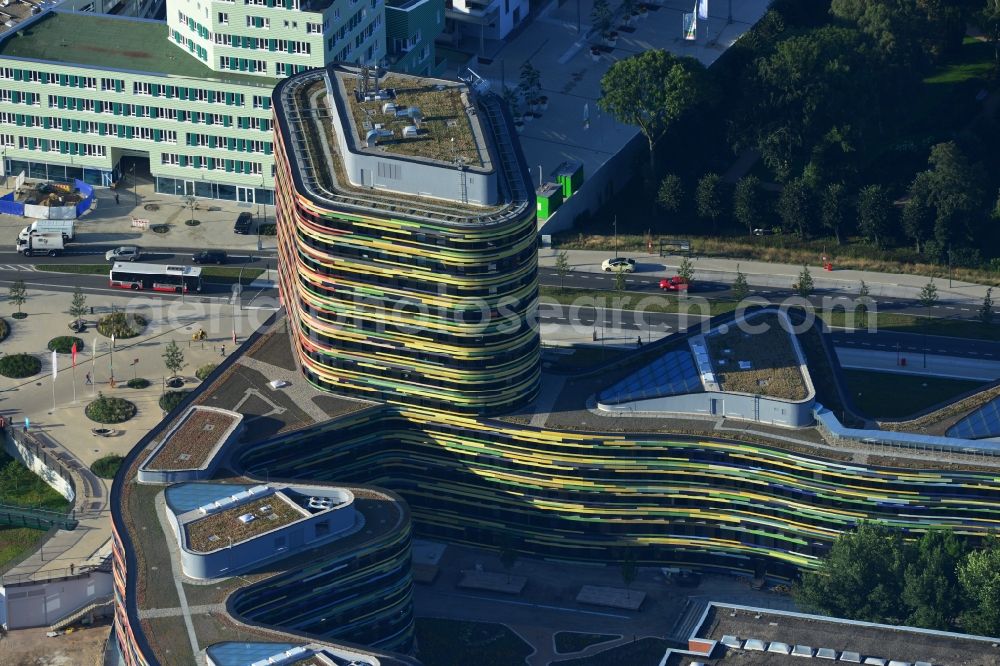 Hamburg from above - Construction of the new building - complex of Ministry of Urban Development and Environment in Hamburg