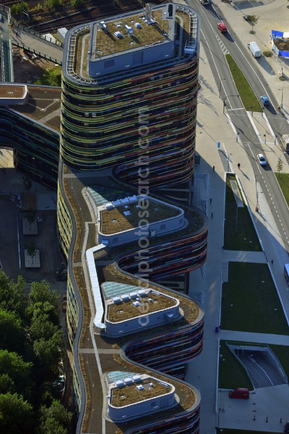 Aerial photograph Hamburg - Construction of the new building - complex of Ministry of Urban Development and Environment in Hamburg