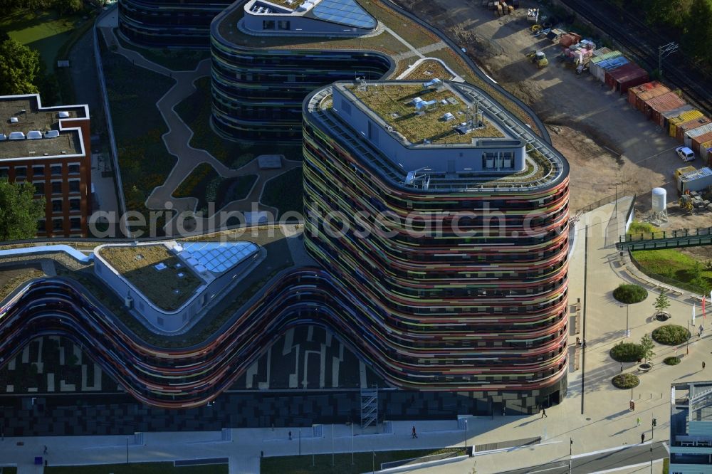 Aerial image Hamburg - Construction of the new building - complex of Ministry of Urban Development and Environment in Hamburg