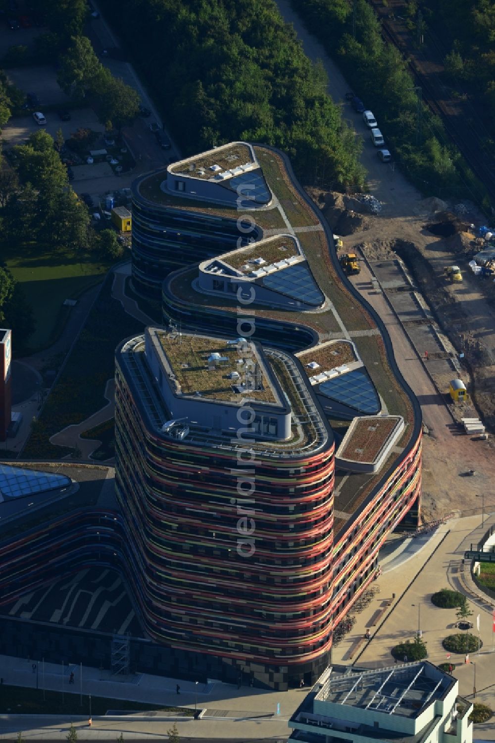 Aerial photograph Hamburg - Construction of the new building - complex of Ministry of Urban Development and Environment in Hamburg