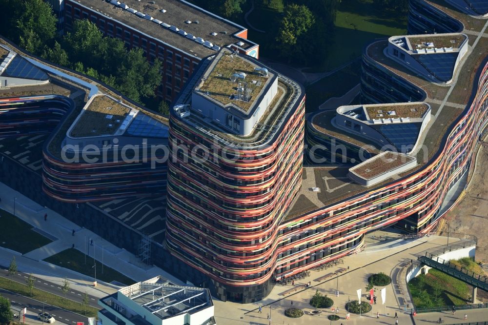 Hamburg from above - Construction of the new building - complex of Ministry of Urban Development and Environment in Hamburg