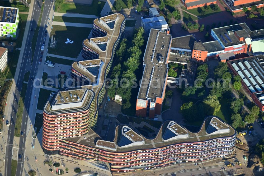 Aerial image Hamburg - Construction of the new building - complex of Ministry of Urban Development and Environment in Hamburg