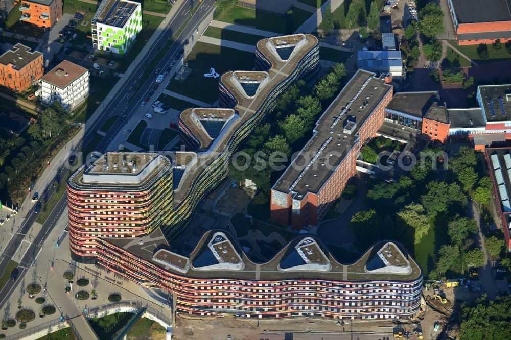 Aerial photograph Hamburg - Construction of the new building - complex of Ministry of Urban Development and Environment in Hamburg