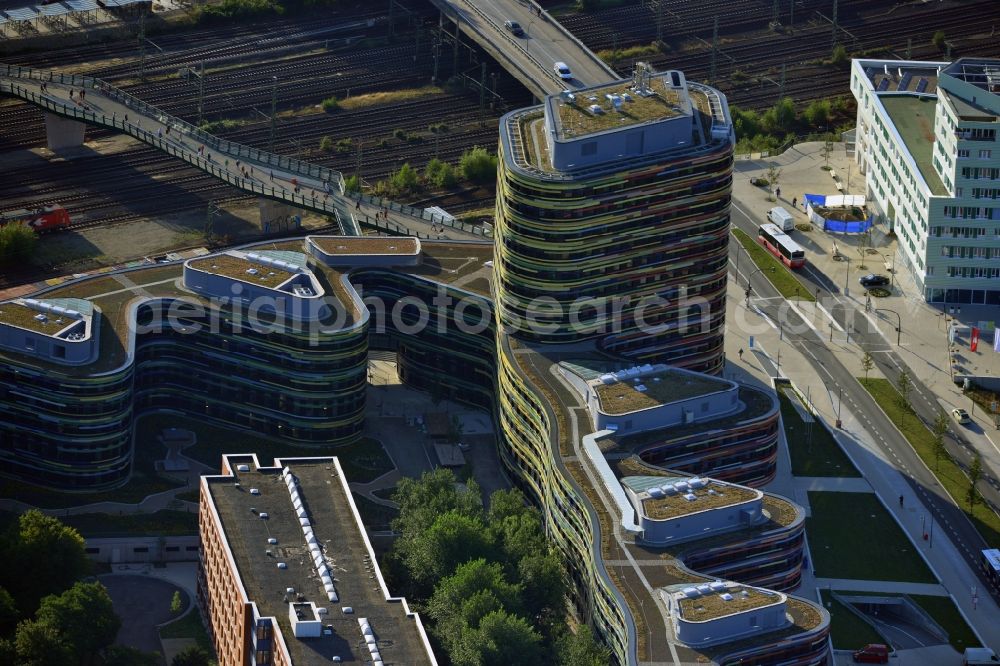 Hamburg from the bird's eye view: Construction of the new building - complex of Ministry of Urban Development and Environment in Hamburg