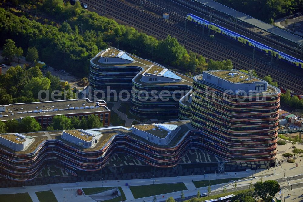 Hamburg from above - Construction of the new building - complex of Ministry of Urban Development and Environment in Hamburg