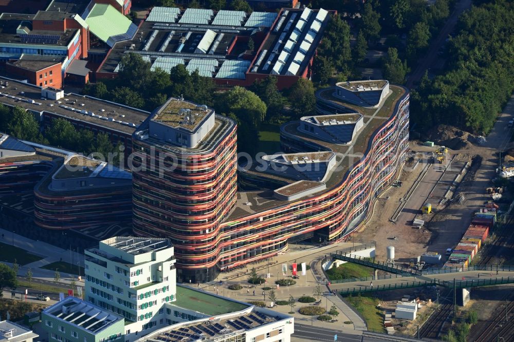 Aerial image Hamburg - Construction of the new building - complex of Ministry of Urban Development and Environment in Hamburg