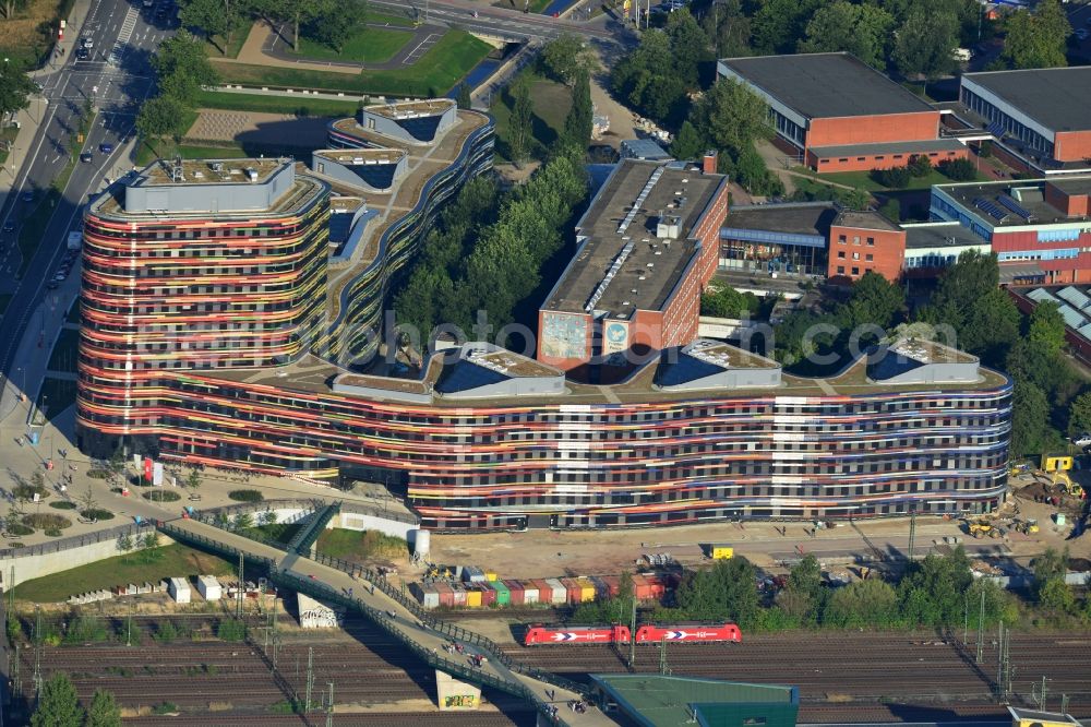 Aerial image Hamburg - Construction of the new building - complex of Ministry of Urban Development and Environment in Hamburg