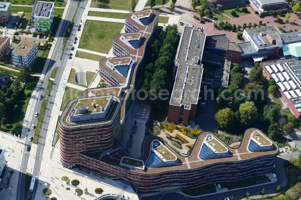 Aerial photograph Hamburg - Building - complex of Ministry of Urban Development and Environment in Hamburg