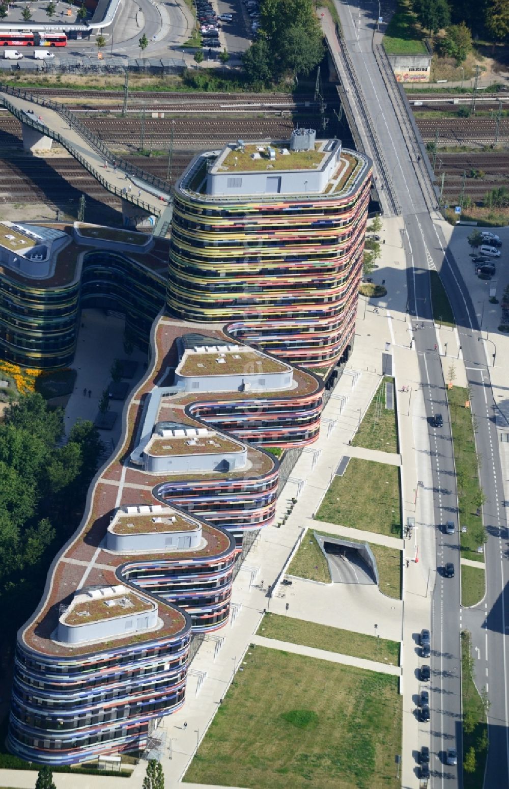 Hamburg from above - Building - complex of Ministry of Urban Development and Environment in Hamburg