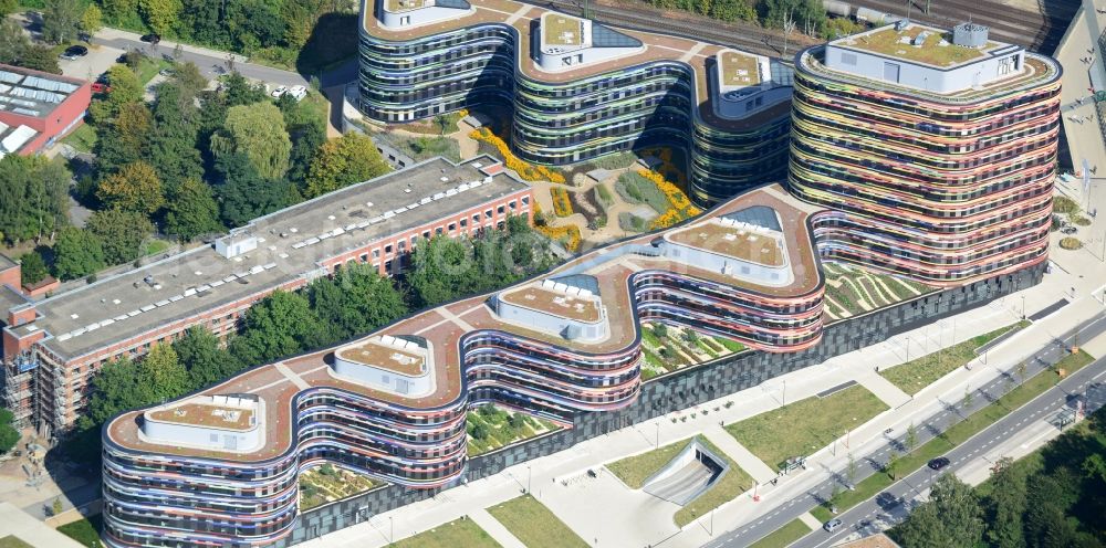 Aerial photograph Hamburg - Building - complex of Ministry of Urban Development and Environment in Hamburg