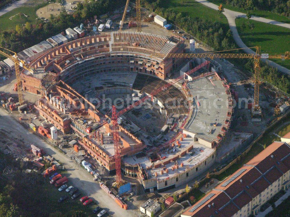 Aerial image München - Construction site of complex of buildings of the monastery Kongregation of Barmherzigen Schwestern in Munich in the state Bavaria, Germany