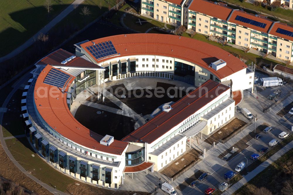 München from the bird's eye view: Construction site of complex of buildings of the monastery Kongregation of Barmherzigen Schwestern in Munich in the state Bavaria, Germany