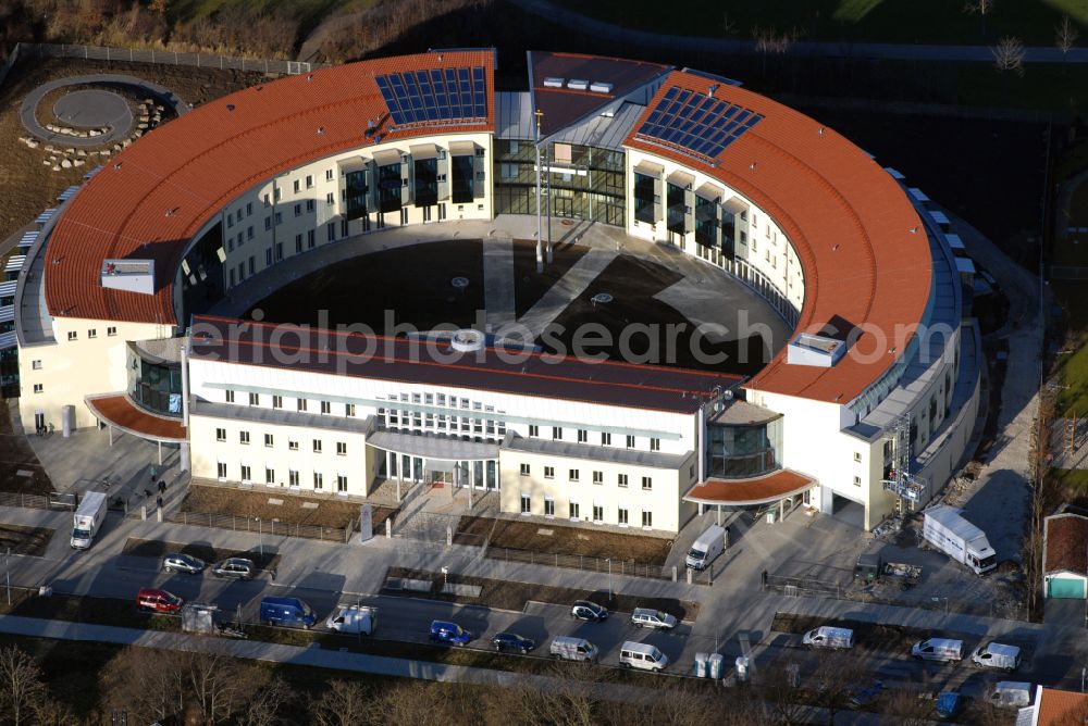 München from above - Construction site of complex of buildings of the monastery Kongregation of Barmherzigen Schwestern in Munich in the state Bavaria, Germany