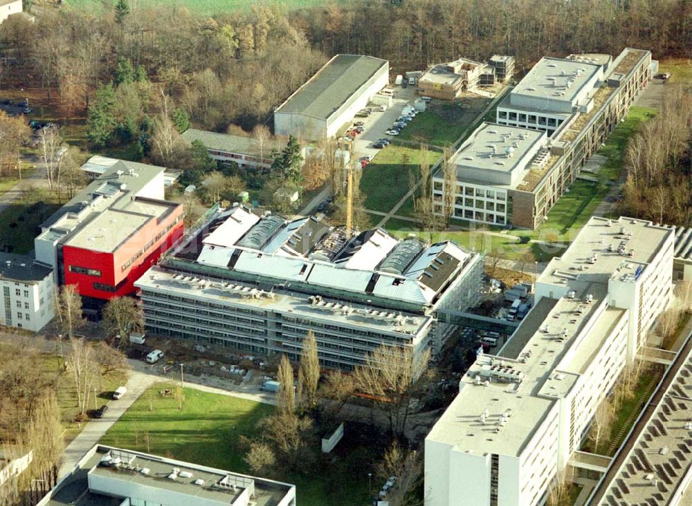 Aerial photograph Berlin - Buch - Neubau auf dem Gelände des HELIOS-Klinikums Berlin - Buch.