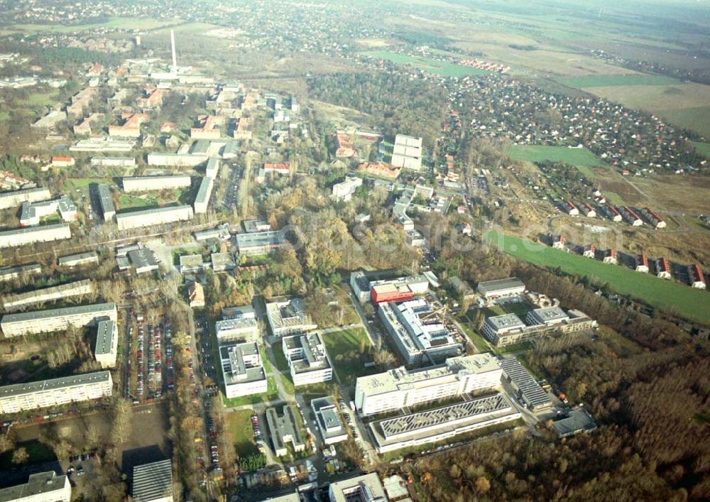 Berlin - Buch from the bird's eye view: Neubau auf dem Gelände des HELIOS-Klinikums Berlin - Buch.