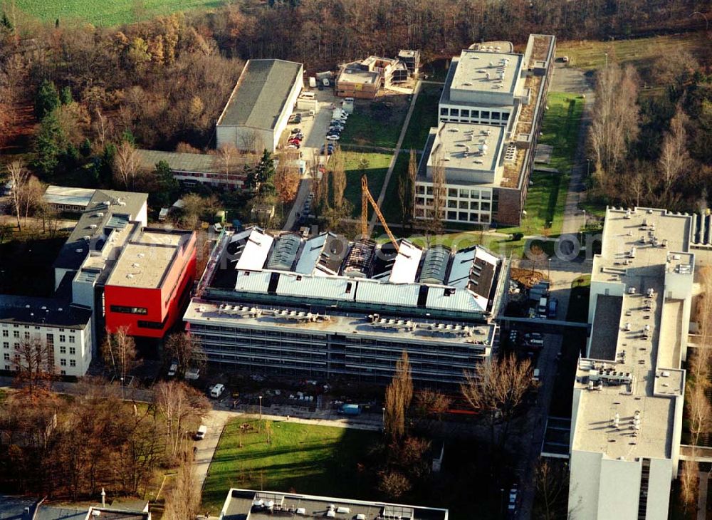 Berlin - Buch from above - Neubau auf dem Gelände des HELIOS-Klinikums Berlin - Buch.