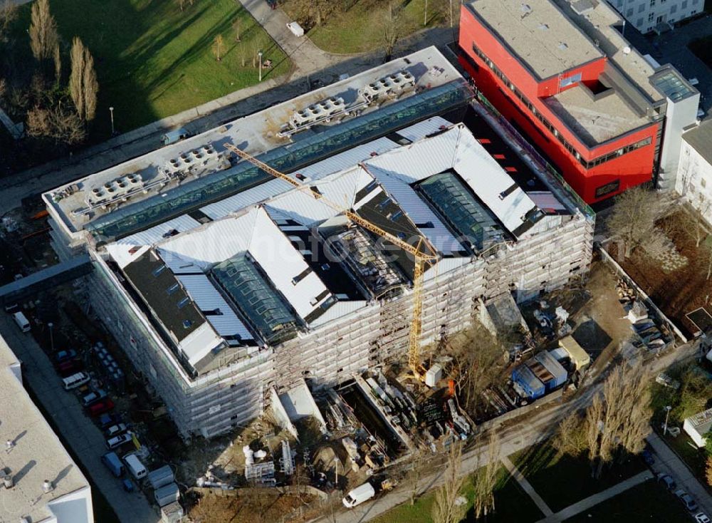 Aerial photograph Berlin - Buch - Neubau auf dem Gelände des HELIOS-Klinikums Berlin - Buch.