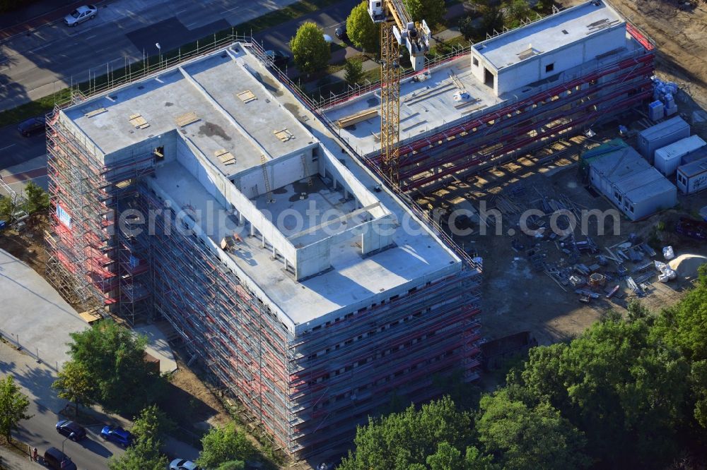 Aerial image Berlin Marzahn - Construction of a health center at Blumbergerdamm by the company Bateg in the state of Berlin Marzahn