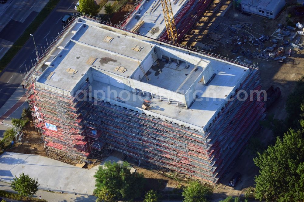 Aerial photograph Berlin Marzahn - Construction of a health center at Blumbergerdamm by the company Bateg in the state of Berlin Marzahn