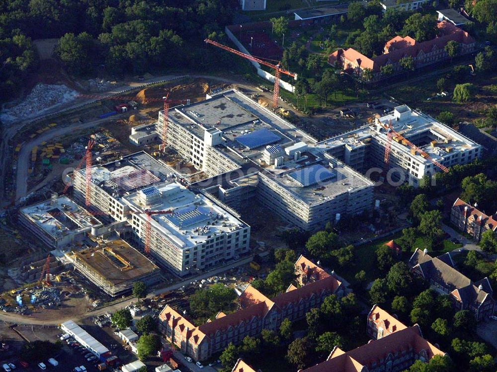 Aerial image Berlin (Buch) - Blick auf den Neubau des HELIOS Klinikum in Berlin-Buch. HELIOS Klinikum Berlin-Buch,Wiltbergstraße 50,13125 Berlin Telefon: (0 30) 94 01-0 Email: postmaster@berlin.helios-kliniken.de Verwaltungsleiter: Jörg ReschkeEmail: jreschke@berlin.helios-kliniken.de