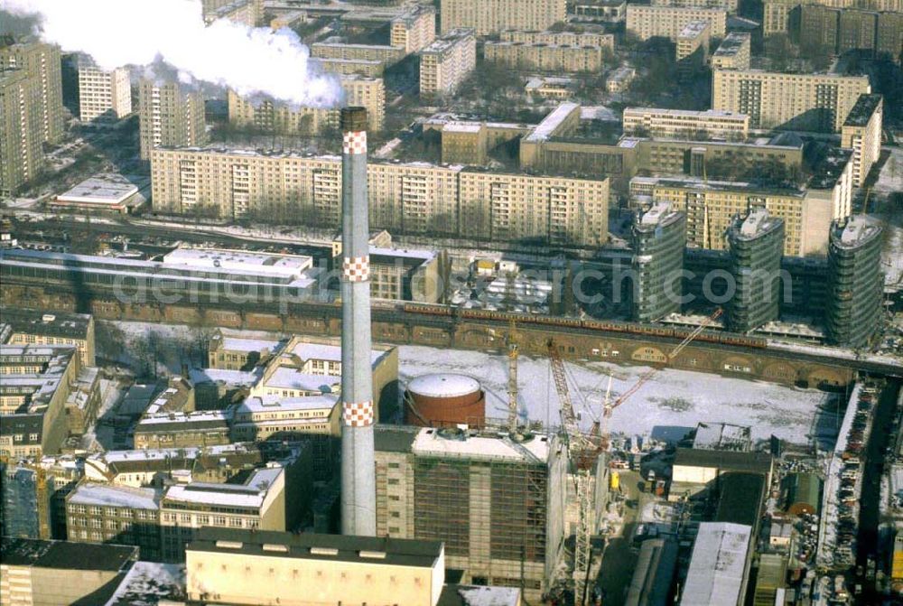 Aerial image Berlin - Neubau des HKW in Berlin Mitte.