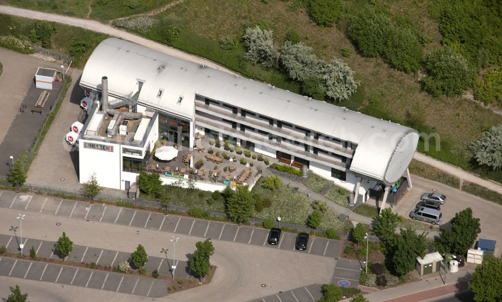 Bottrop from the bird's eye view: New Hostel & Hotel chillten bottrop in Bottrop in North Rhine-Westphalia