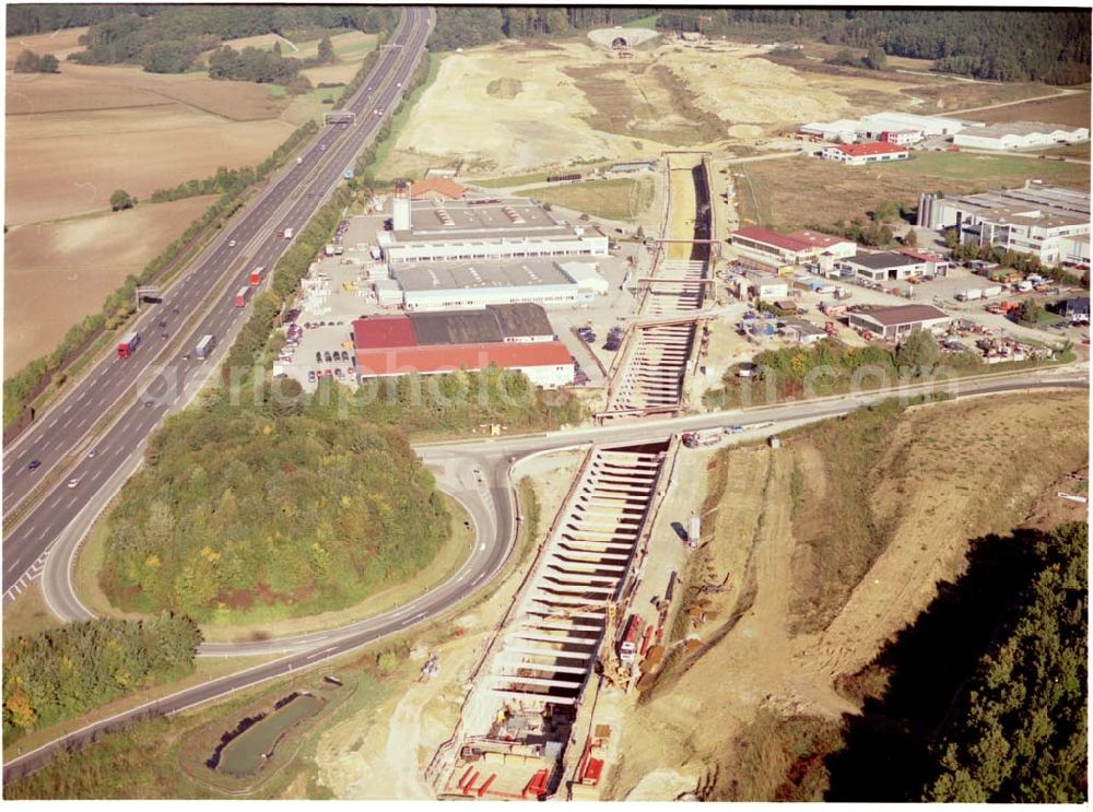 Aerial image Stammham - 30.09.2002 Neubau der ICE Strecke Nünberg - Ingolfstadt