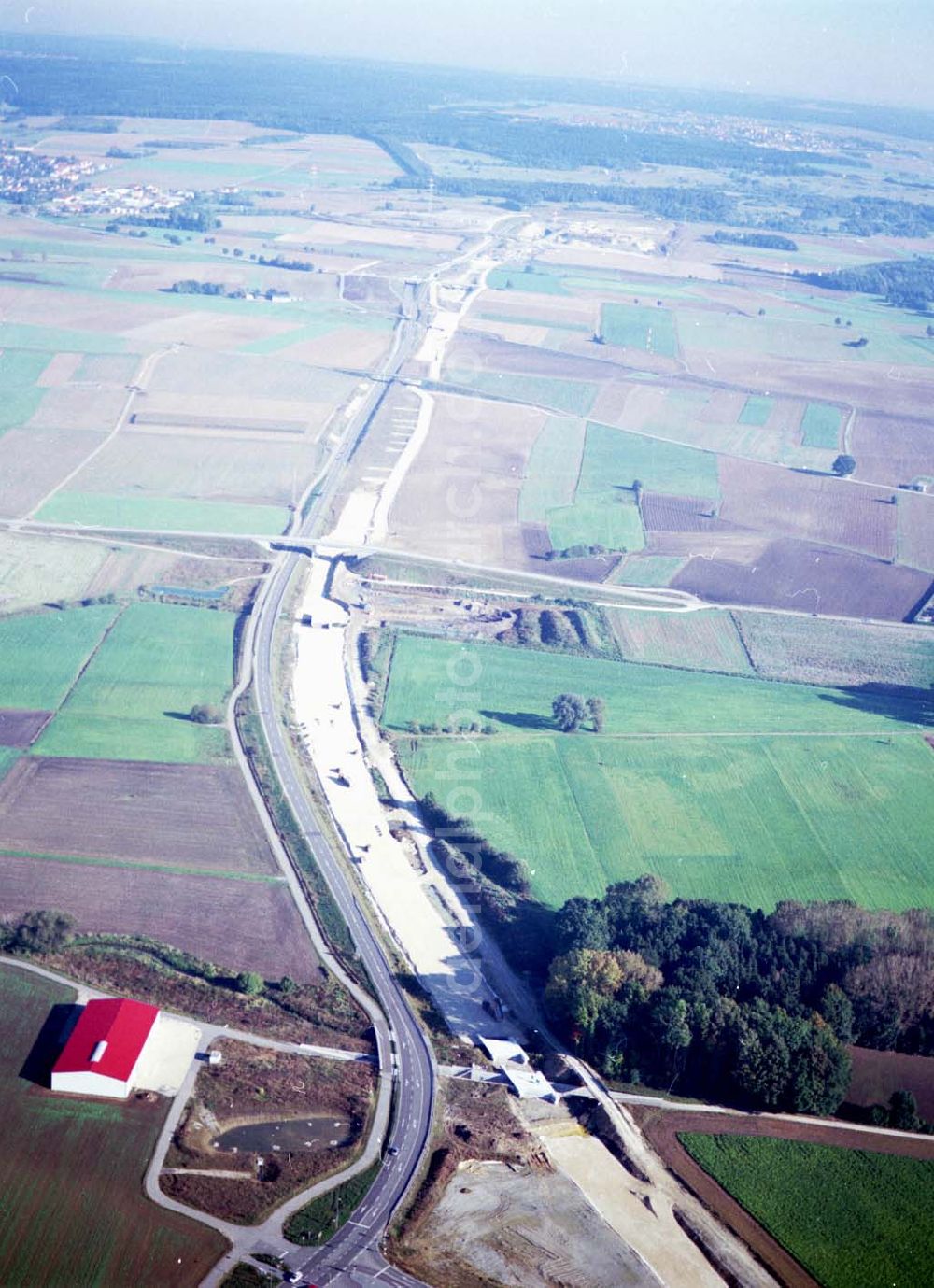 Stammham from above - 30.09.2002 Neubau der ICE Strecke Nünberg - Ingolfstadt