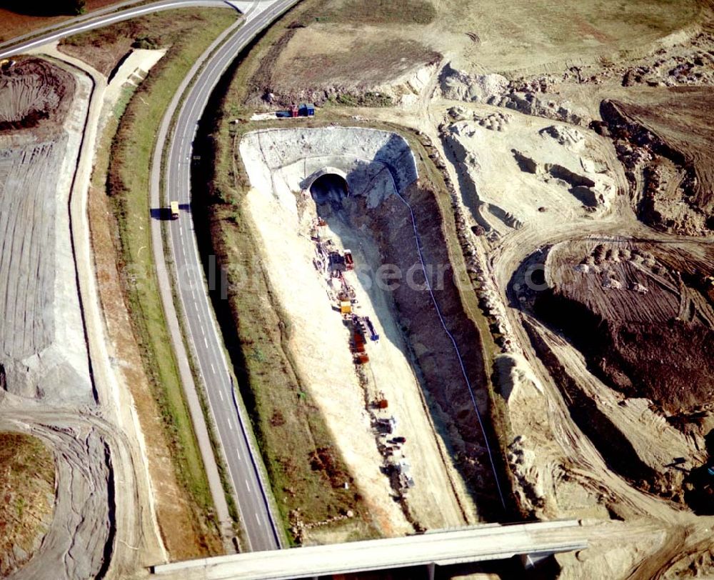 Stammham from above - 30.09.2002 Neubau der ICE Strecke Nünberg - Ingolfstadt