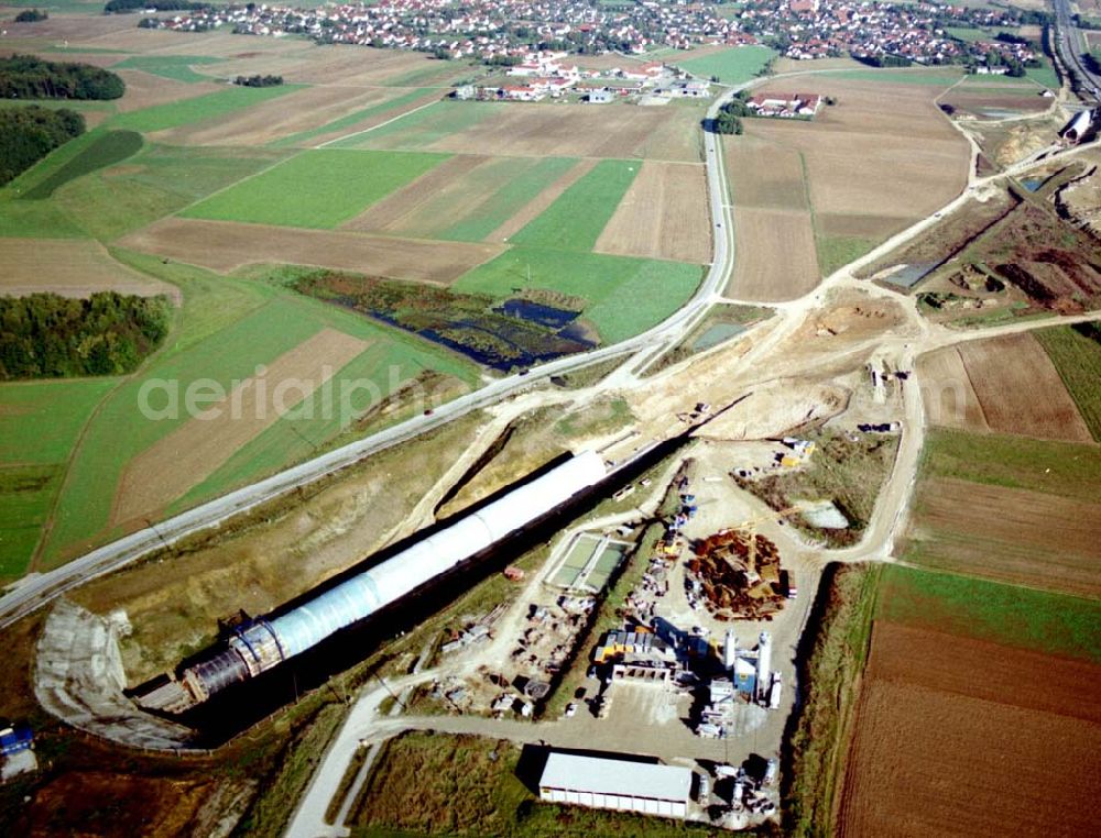 Aerial photograph Stammham - 30.09.2002 Neubau der ICE Strecke Nünberg - Ingolfstadt