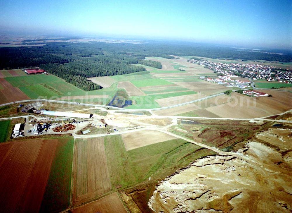 Stammham from above - 30.09.2002 Neubau der ICE Strecke Nünberg - Ingolfstadt