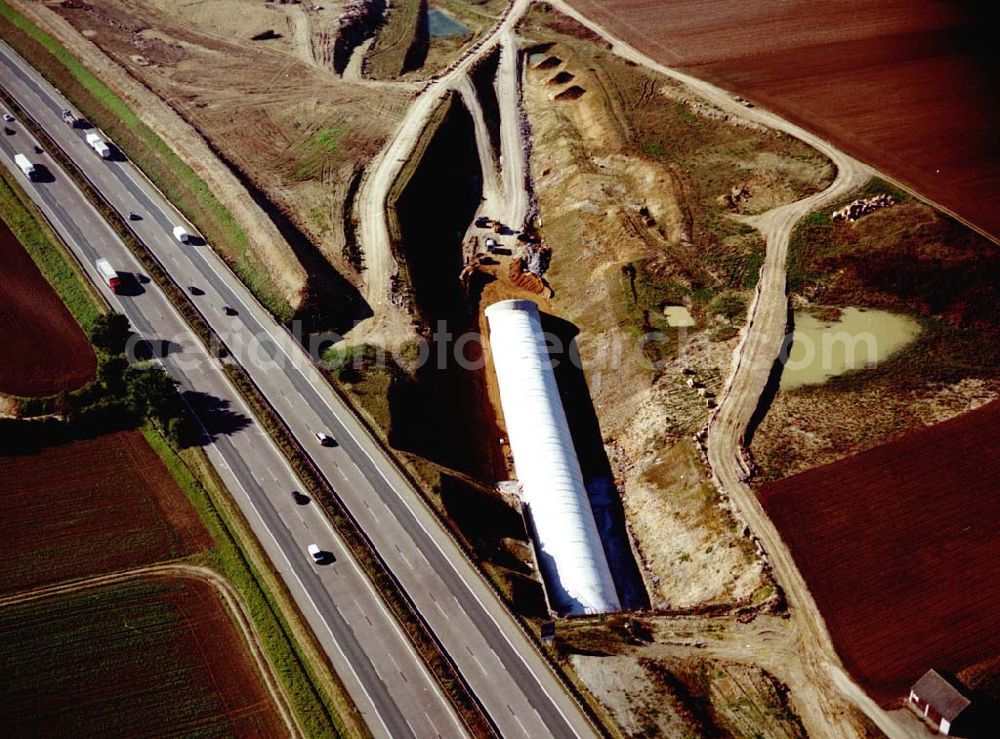 Aerial photograph Stammham - 30.09.2002 Neubau der ICE Strecke Nünberg - Ingolfstadt