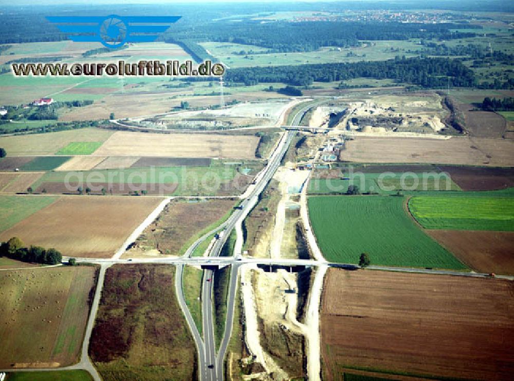 Aerial photograph Stammham - 30.09.2002 Neubau der ICE Strecke Nünberg - Ingolfstadt