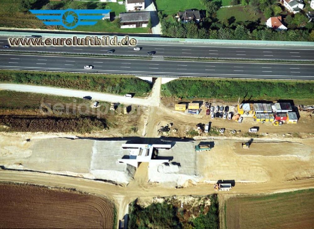 Aerial image Stammham - 30.09.2002 Bau der ICE Strecke zwischen Nürnberg und Ingoldstadt in Bayern