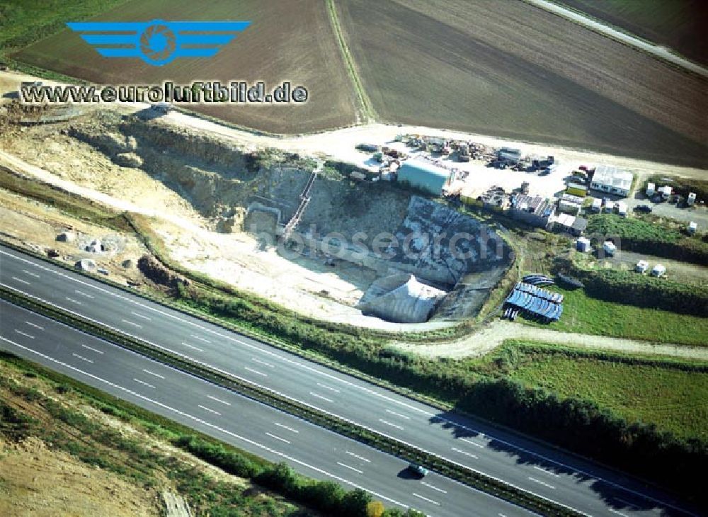 Aerial photograph Stammham - 30.09.2002 Bau der ICE Strecke zwischen Nürnberg und Ingoldstadt in Bayern