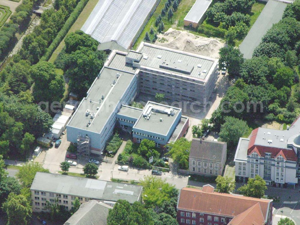 Berlin - Lichtenberg from above - Neubau am Institut für Zoo- und Wildtierforschung IZW an der Alfred-Kowalke-Strasse 28 10315 Berlin