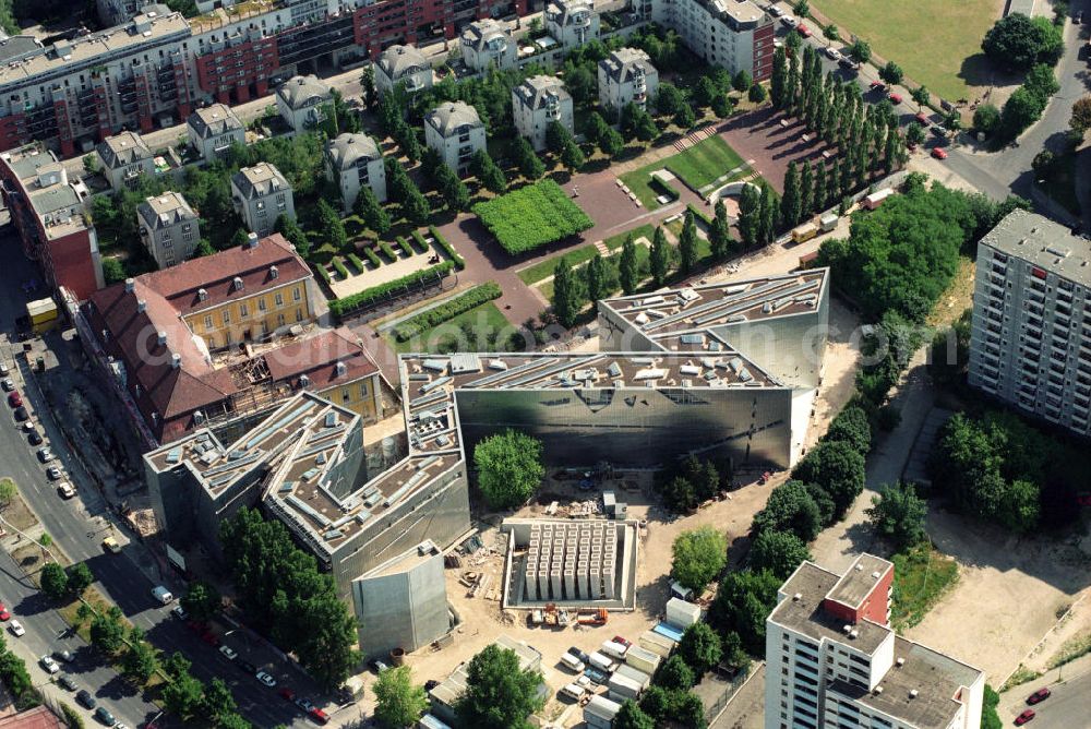 Aerial image Berlin - The Jewish Museum Berlin in Linde street in Kreuzberg / Berlin