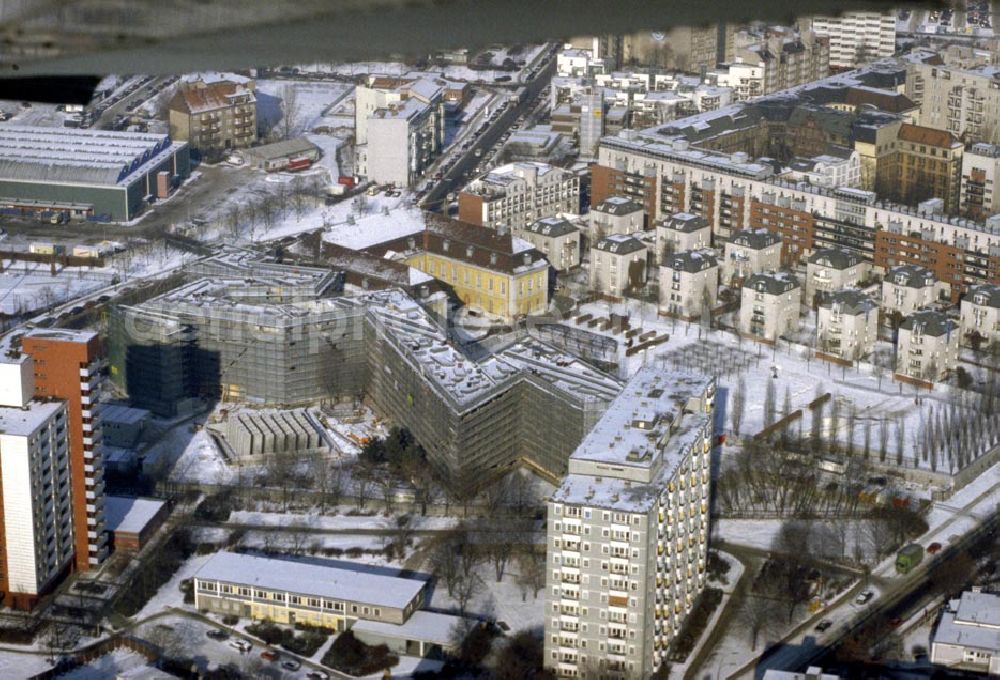 Berlin - Kreuzberg from above - Neubau des Jüdischen Museums in der Kreuzberger Lindenstraße 1995