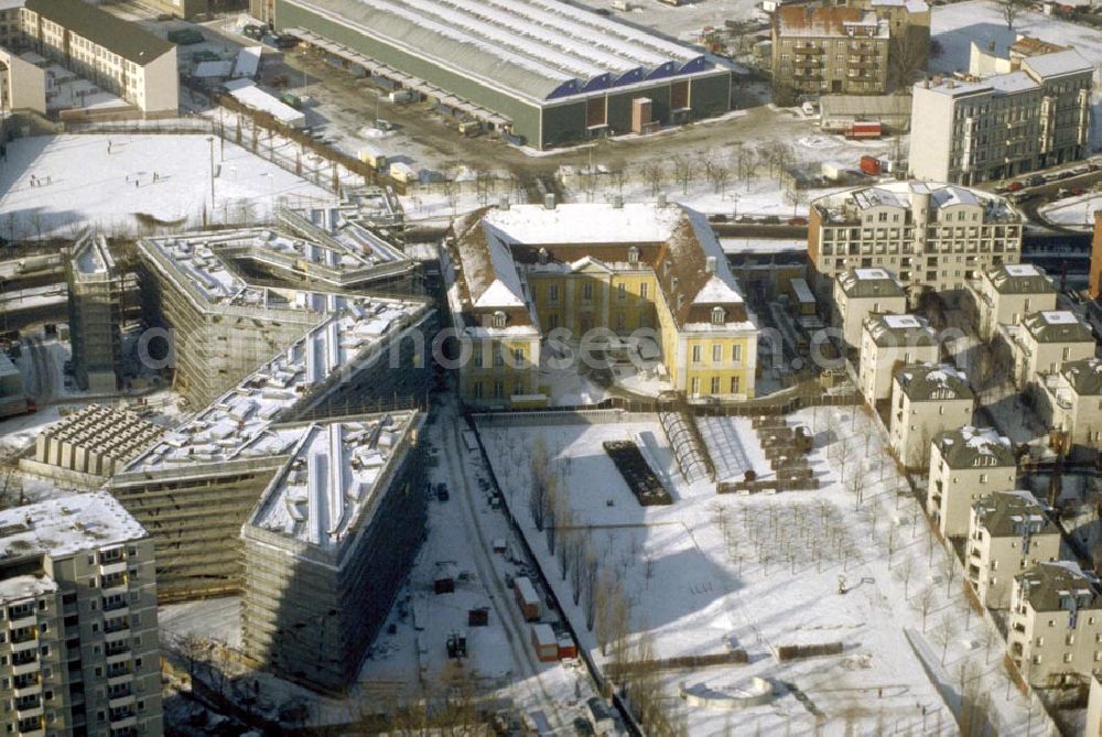 Aerial image Berlin - Kreuzberg - Neubau des Jüdischen Museums in der Kreuzberger Lindenstraße 1995