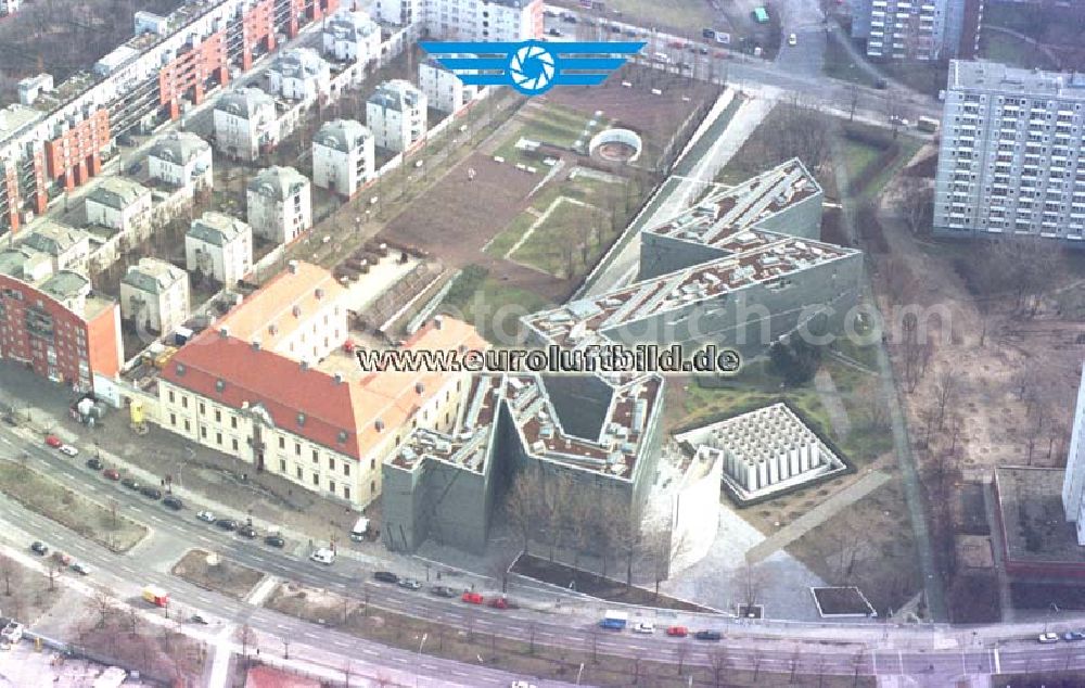 Berlin - Kreuzberg from the bird's eye view: Neubau des Jüdischen Museums an der Lindenstraße in Berlin-Kreuzberg.