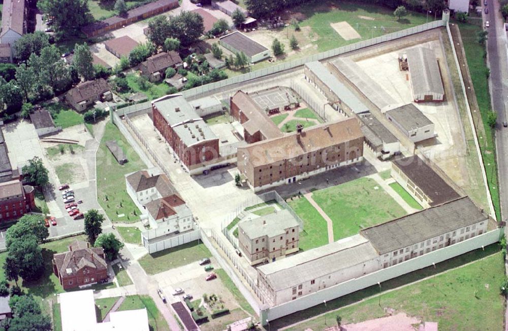 Aerial image Cottbus - Neubau einer Justitzvollzugsanstalt in Cottbus / Brandenburg.