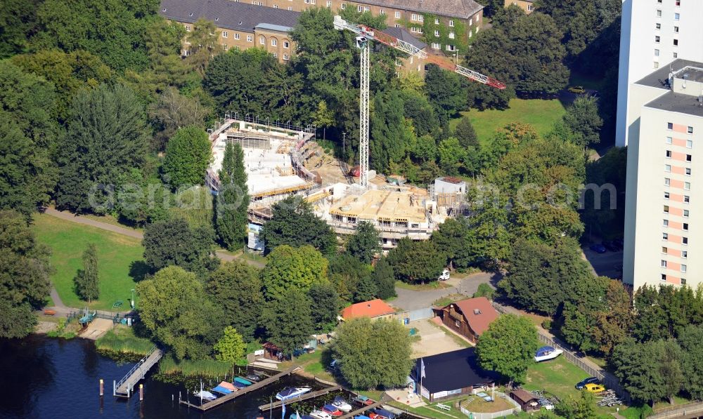 Aerial photograph Potsdam - View of construction site of Kiewitt 21 in Potsdam in Brandenburg