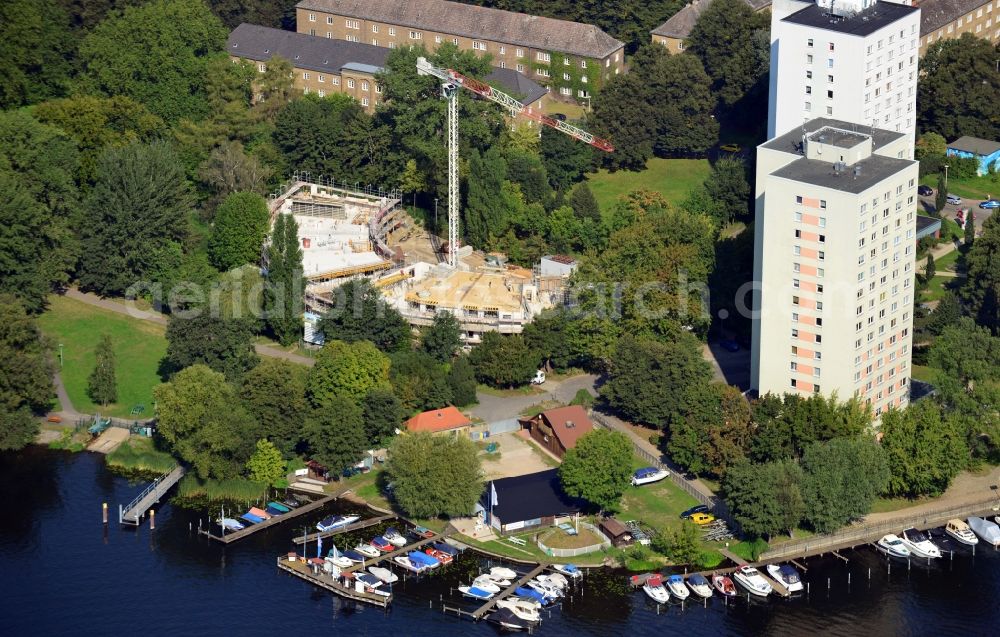 Potsdam from above - View of construction site of Kiewitt 21 in Potsdam in Brandenburg