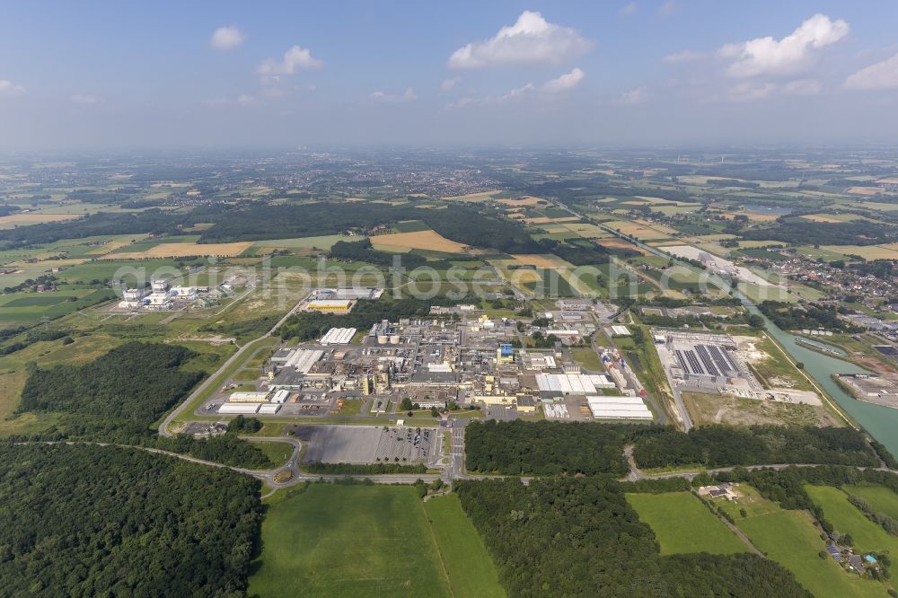 Hamm OT Schmehausen from the bird's eye view: View of the new construction of the Kraftwerk Westfalen in the district of Schmehausen in Hamm in the state of North Rhine-Westphalia